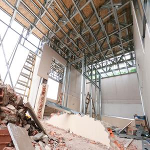 estructura para departamentos de drywall